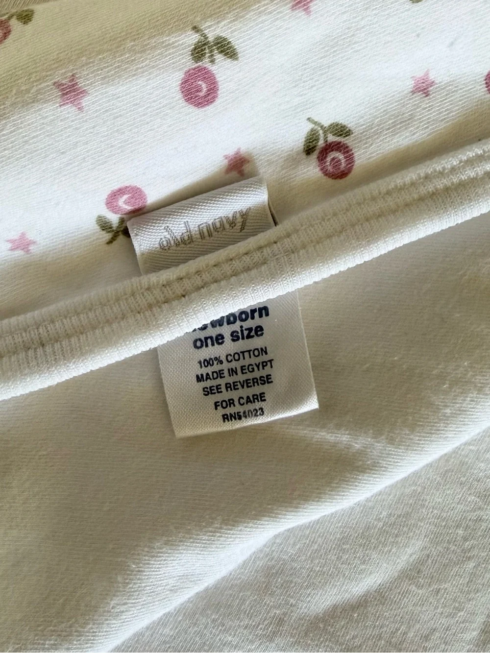 VTG Old Navy Flower Rose Pink Baby Blanket Stars Cotton